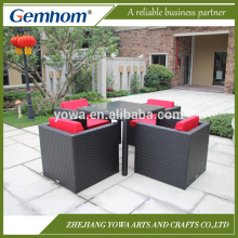 Aluminium frame black garden furniture cube sets