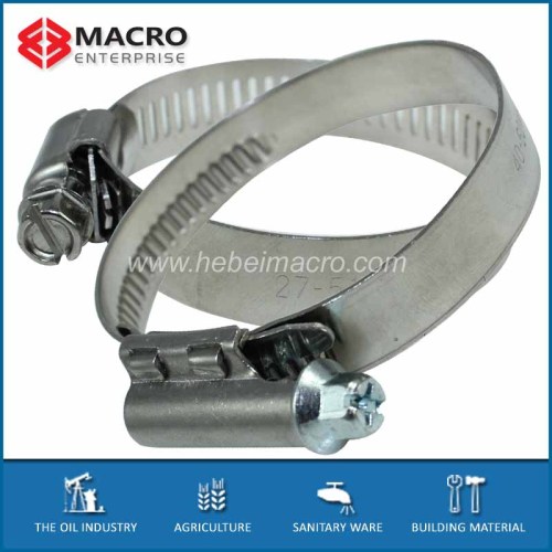 stainless steel adjustable plastic hose clamps