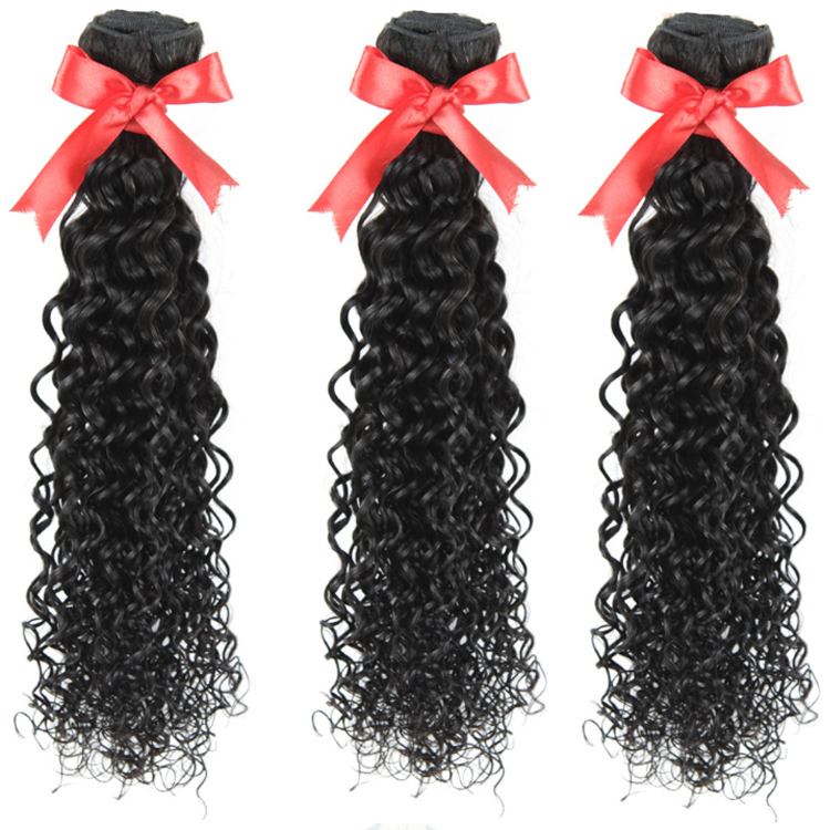 Indian Water Wave Hair Weave Bundles Natural Color Remy Hair Extensions Can Be Dyed 3Pc Hair Bundles