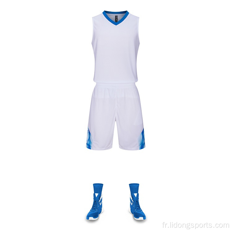 Mentiers de basket-ball multicolaires des hommes en gros maillot de basket-ball