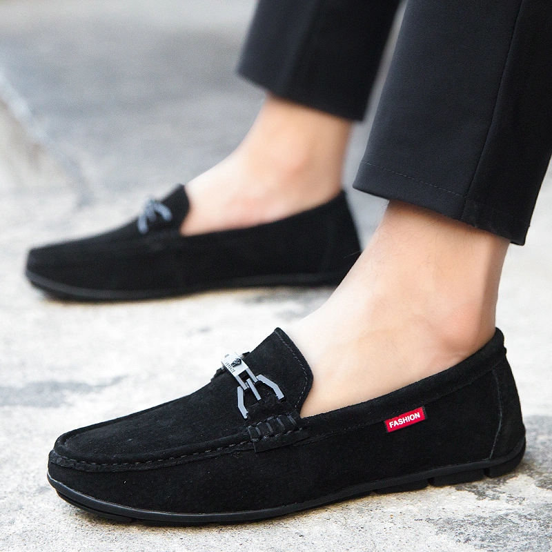 OEM ODM Summer Female Leather Flats Man Shoe Wholesale Loafers Mocassin Casual Flat Shoes for Men