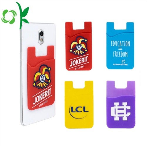 Customized Logo Printing Silicone Mobile Phone Case Wallet