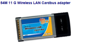 54m 11 G Wireless LAN Cardbus Adapter