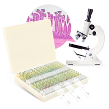 100 Kinds Slide Preparation Kit: Clear Image Typical Cell Microscope Slides (Set 7101)