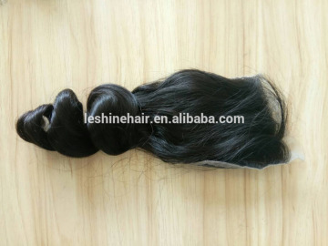 Good Feedback On Sale Factory Price Lace Frontal Closure Virgin Indian And Brazilian Hair