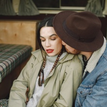 Wool Fedora Hats with Wide Brim for Men and Women