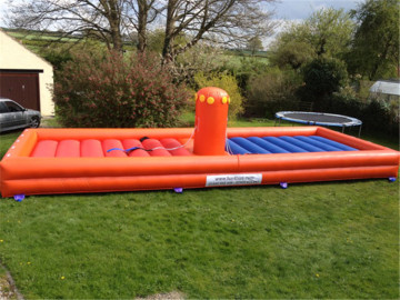 Inflatable bungee eliminator run back to back Bungee run for adults