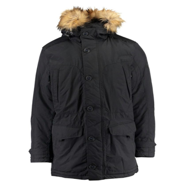 Mens Fur Hooded Plus Size Puffer Down Jacket