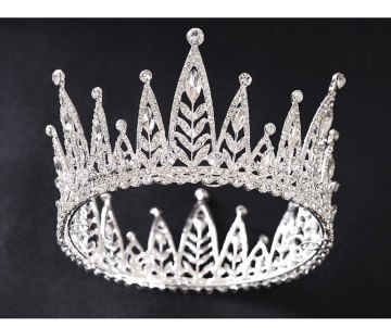 Full round rhinestone crowns