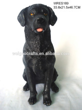 Resin black dogs figurines