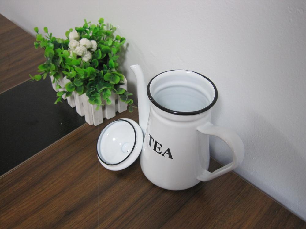 Personerlized Enamel Teapot Coffee Pot With Lid