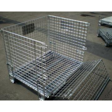 Cage de stockage en acier pliable pliable à prix de vente entier