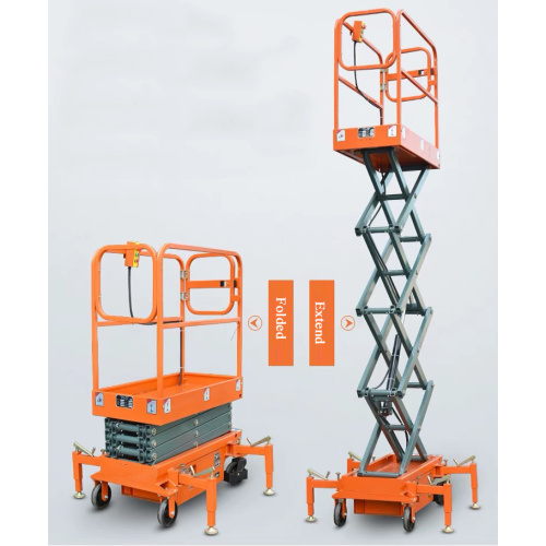 Warehouse Nagtatrabaho sa Hydraulic Lifting Platform