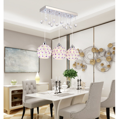 LEDER Modern Clear Crystal Pendant Light