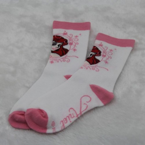 CSP-210 Girls Cute White Pink Socks/Girls Fancy Socks/Girls Hot-Selling Socks