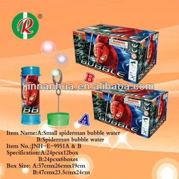small spiderman bubble water