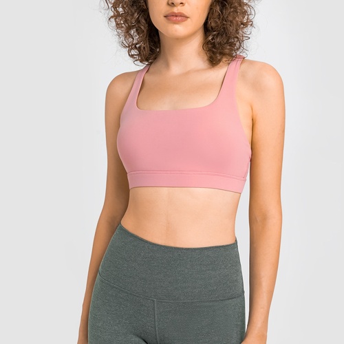 Soutien-gorge de yoga en arrière de la couverture