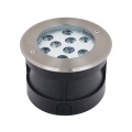 Embedded stainless steel underwater light