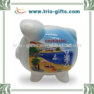 Ceramic piggy bank ceramic coin bank