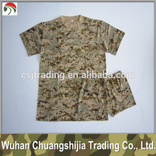 libya camouflage short sleeve military undershirt