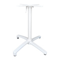 Powder Coating White Casting Aluminum Folding Table Base Table Frames Industrial Restaurant Meeting Dining Table Base