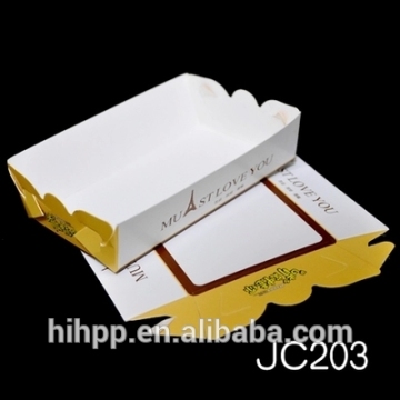 Disposable Custom Printed White Paper Food Tray High Quality Custom Printed Food Paper Tray