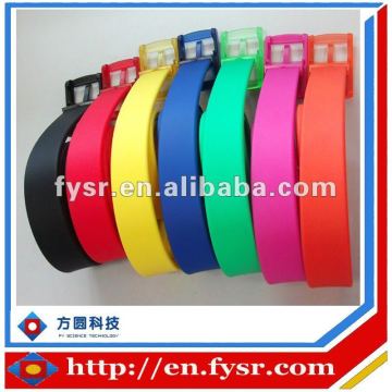 Pure color plastic fashion belt, waist rubber belt