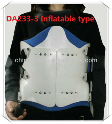 inflatable lumbar spine support brace