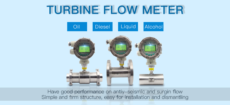 GTF300 stainless steel flange clamp on IP65 Liquid Turbine Flow Meter