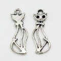 To Hole Alloy Metal Kitten Cat Charms Pendant For DIY Bracelet Necklace Jewelry Making