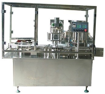Automatic stainless-steel monoblock liquid filler and capper