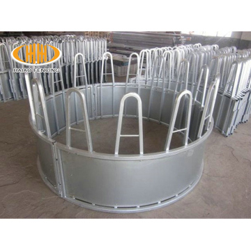 Round bale cattle feeder panels