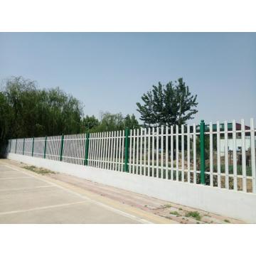 Pvc Painted galvanized steel palisade fencing panels