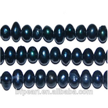 4-5mm Black Potato Shaped Loose Seed Pearls Strands