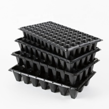 Black Plastic Nursery Trays and Pots for Seed Planting