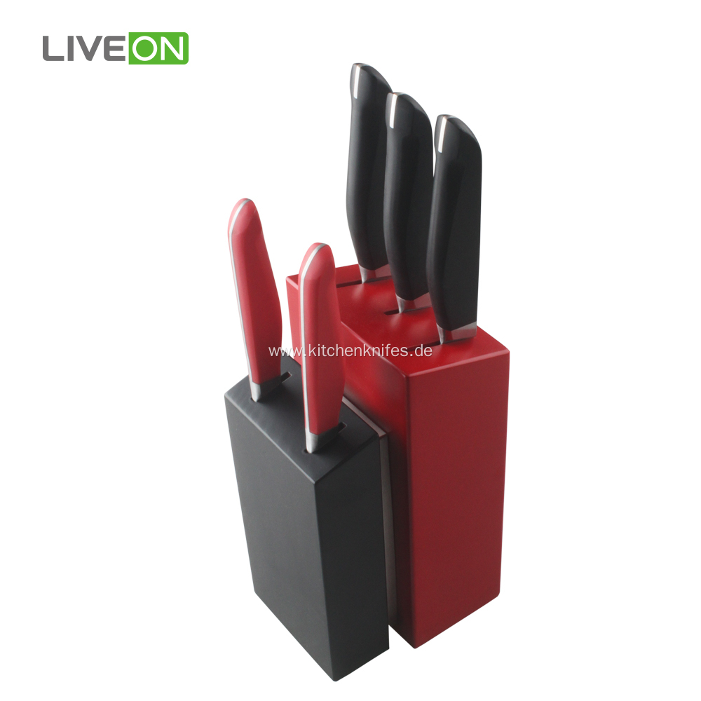 5 pcs Kitchen Knife Set With Pine Block