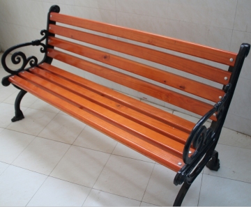 Avenue leisure composite cast iron waterproof wood plastic garden bench