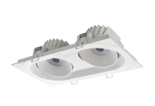 Embedded indoor grille spotlight