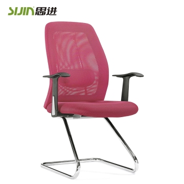 2015 mid back visitor chairs of pink office chair---low price visitor chair