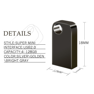 Mini pen drive de metal personalizado com logotipo