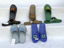 couple slippers, leaking slippers, bathroom slippers
