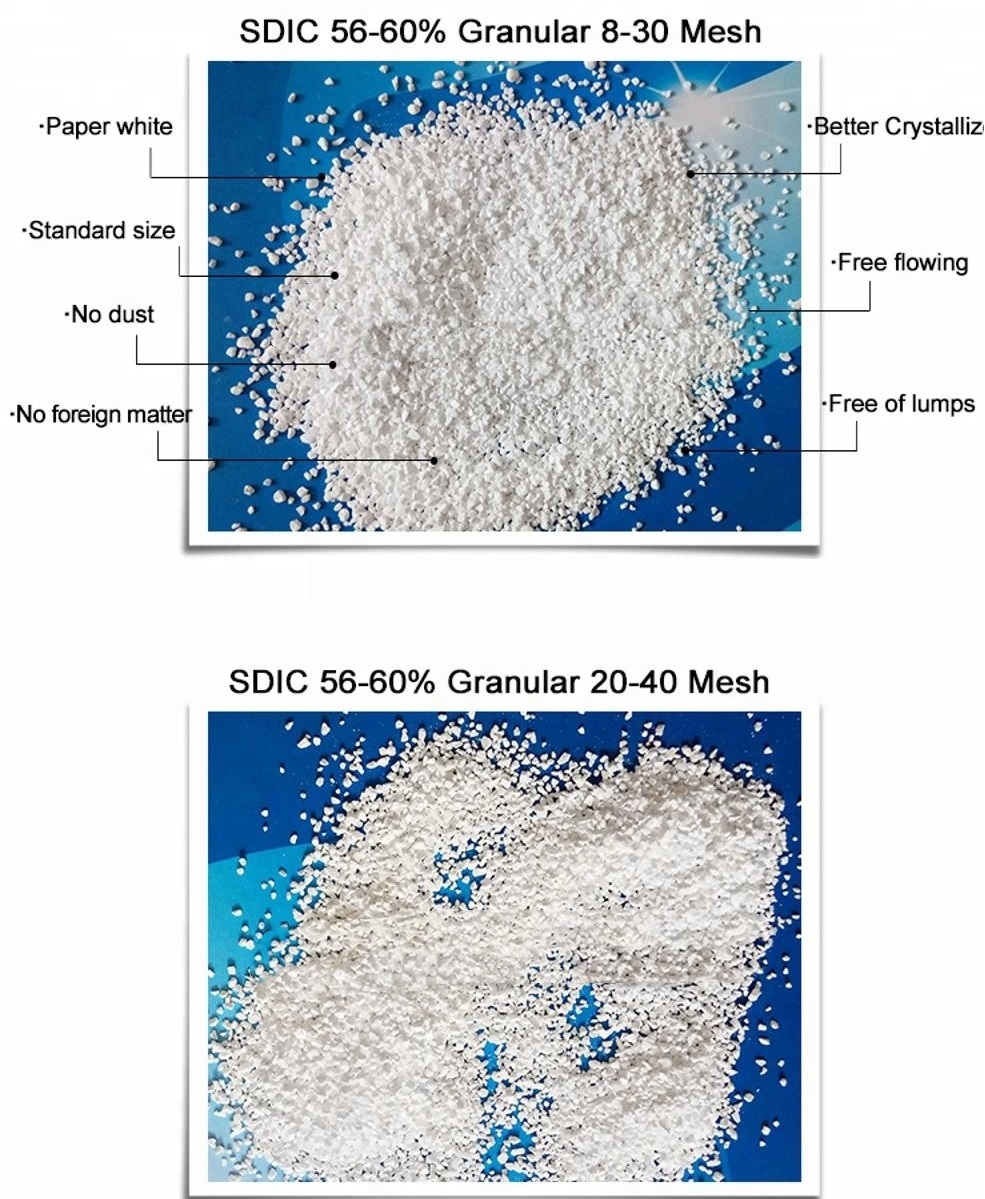 Dichloro Isocyanurate Sodium SDIC 56% 60%