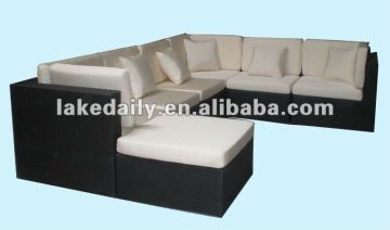 sectional indoor rattan sofa set