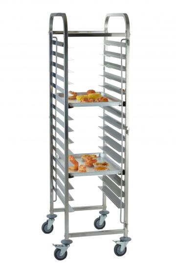 stainless steel kitchen trolley with handle