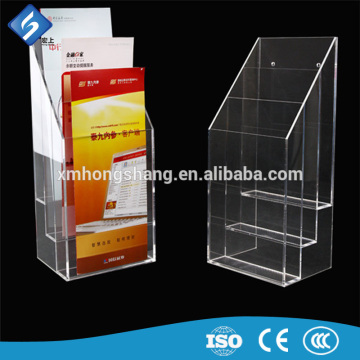 Practical Acrylic Leaflets / Brochure Storage Box Holder in the Business Hall