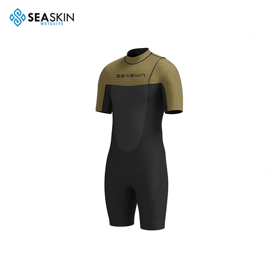 Seackin OEM Zipperless Shorty Surfing Wetsuit για τους άνδρες