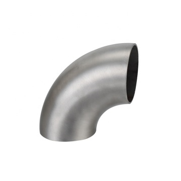 Welded inclined end elbow pipe handrail fittings