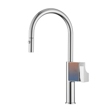 Meiao Chrome Single Handle Swing Kitchen Faucet