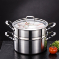 Dapur Stainless Steel Memasak Makanan Pan Steamer Pot