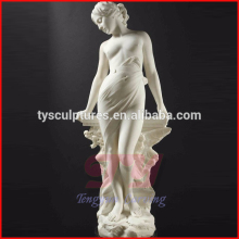 Western popular stone figure reproduction statue erotic modern human nude woman girl marble sculpture